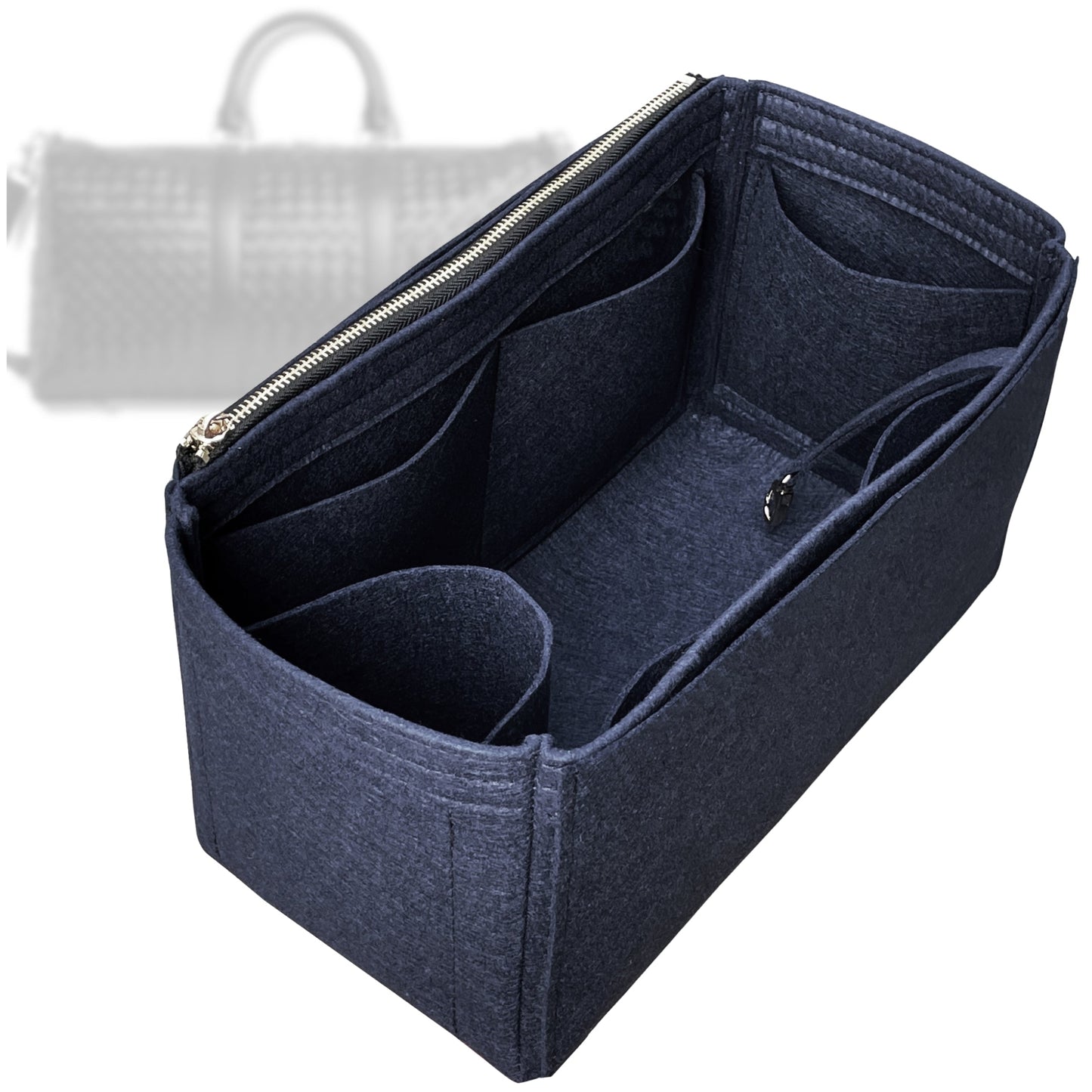 Bag Insert for (Bottega Veneta, Intrecciato Cabin Duffle) Organizer Tote Purse Organiser Liner Shaper [Premium Felt Material]