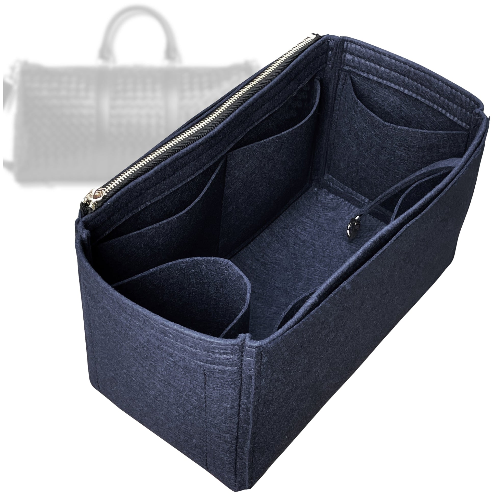 Bag Insert for (Bottega Veneta, Intrecciato Cabin Duffle) Organizer Tote Purse Organiser Liner Shaper [Premium Felt Material]