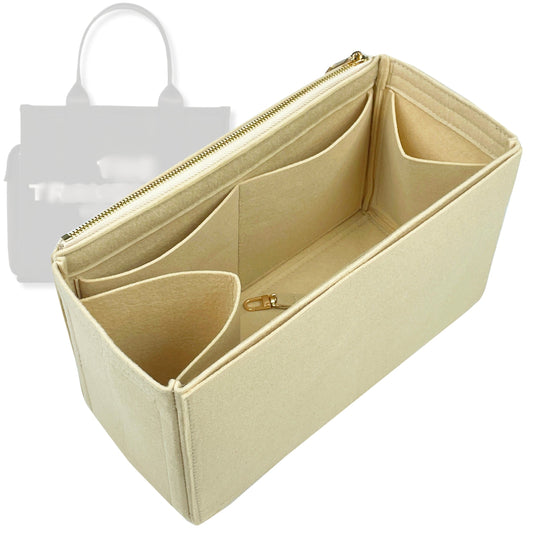 Bag Insert for (Marc Jacobs, The Canvas Travel Tote Bag) Organizer Tote Purse Organiser Liner Shaper [Premium Felt Material]