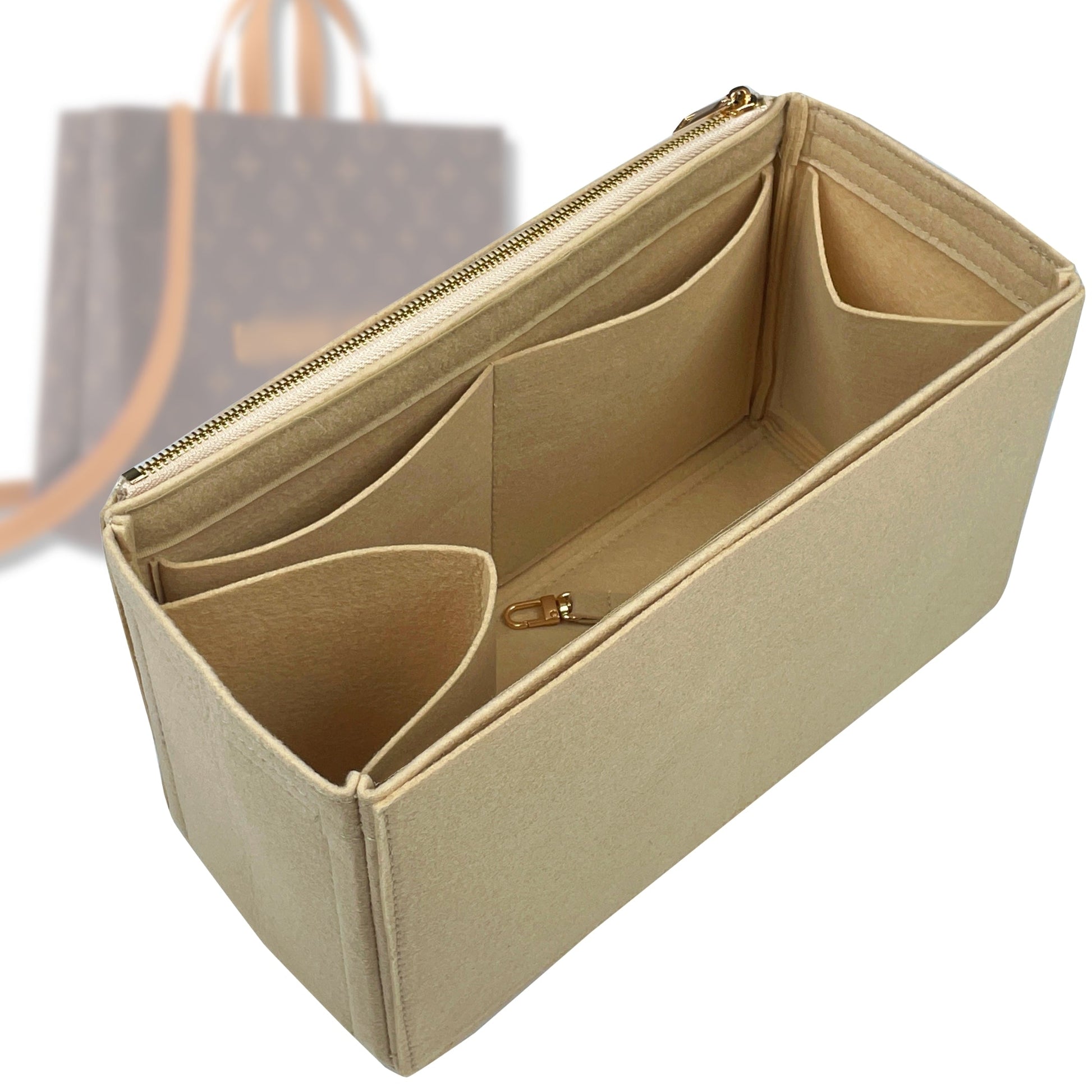 Bag Insert for (LV, Shopper Tote GM) Organizer Tote Purse Organiser Liner Shaper [Premium Felt Material]