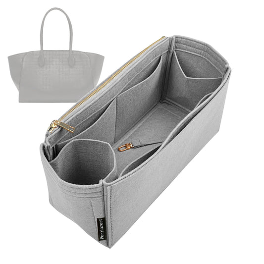 Bag Insert for (The Row, Marlo 17 Bag in Leather) Organizer Tote Purse Organiser Liner Shaper [Premium Felt Material]