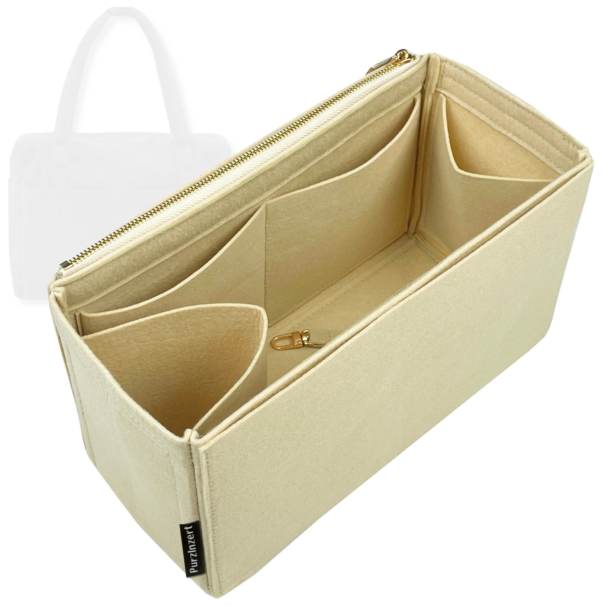 Bag Insert for (Baggu, Small Cloud Carry-On) Organizer Tote Purse Organiser Liner Shaper [Premium Felt Material]
