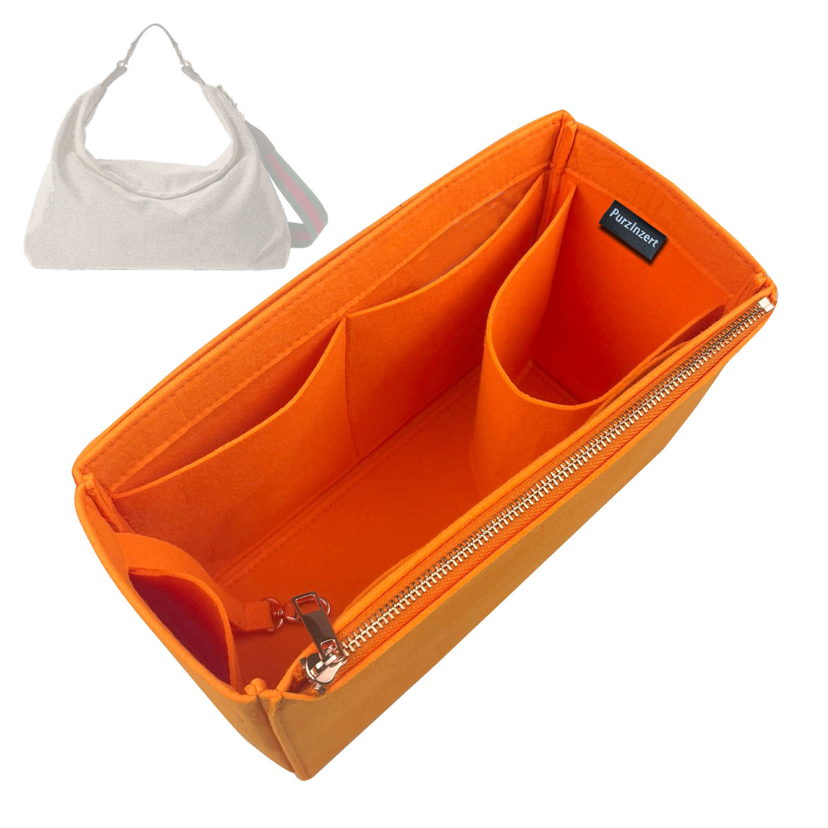 Bag Insert for (Gucci, Brera large crossbody bag) Organizer Tote Purse Organiser Liner Shaper [Premium Felt Material]