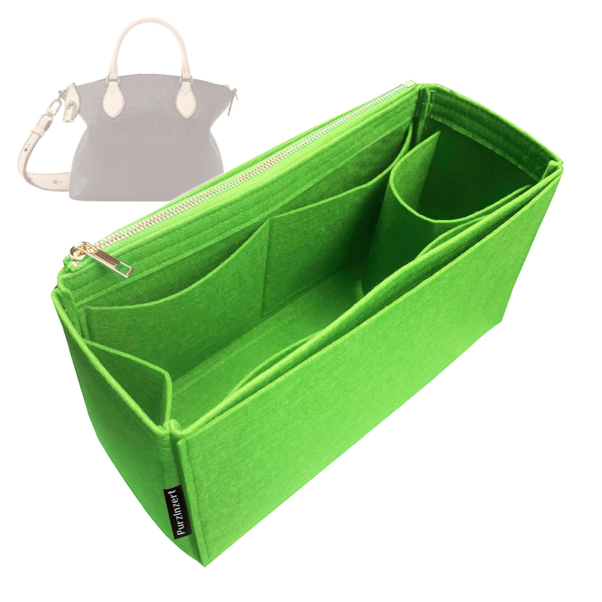 Bag Insert for (LV, Neo Lockit PM) Organizer Tote Purse Organiser Liner Shaper [Premium Felt Material]