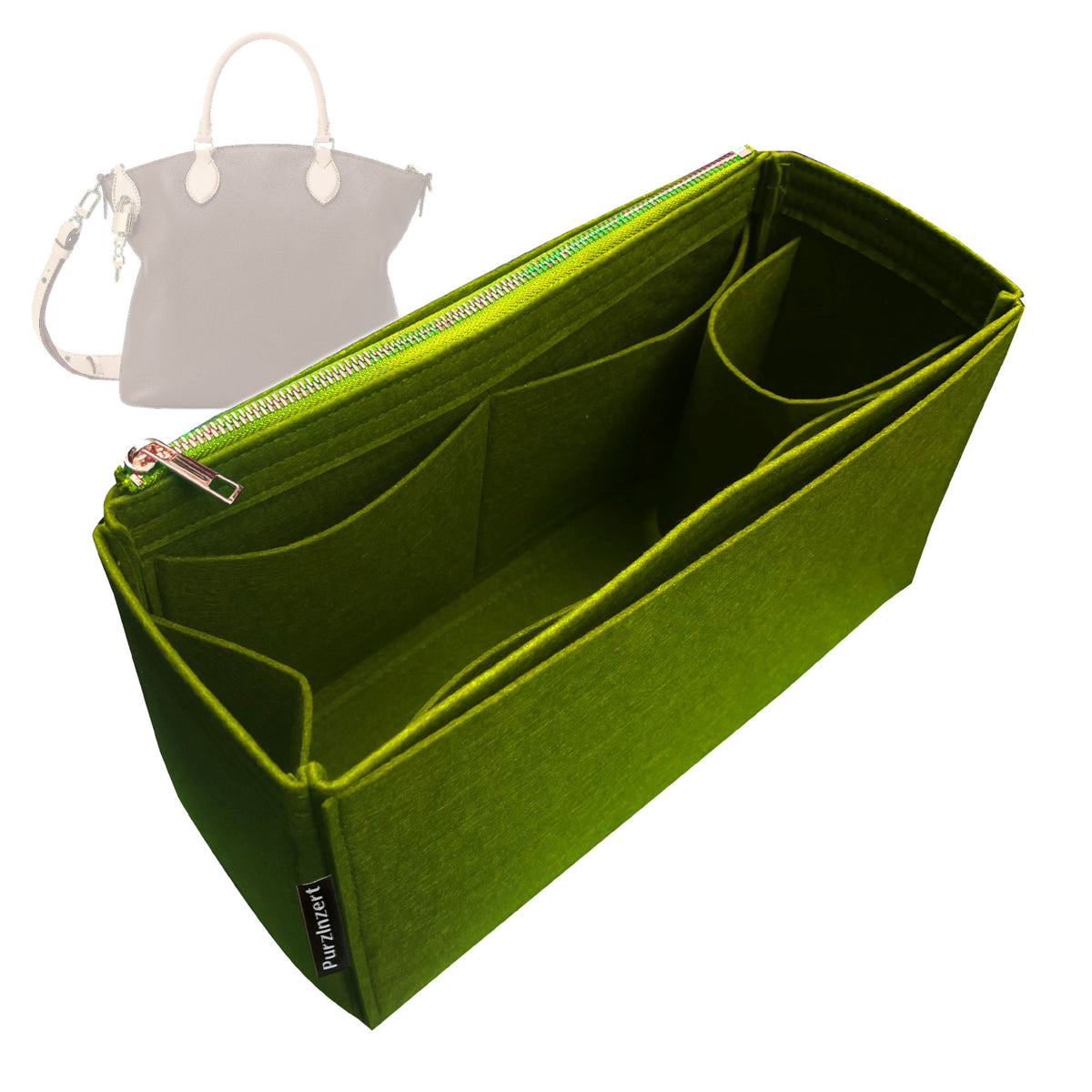 Bag Insert for (LV, Neo Lockit MM) Organizer Tote Purse Organiser Liner Shaper [Premium Felt Material]