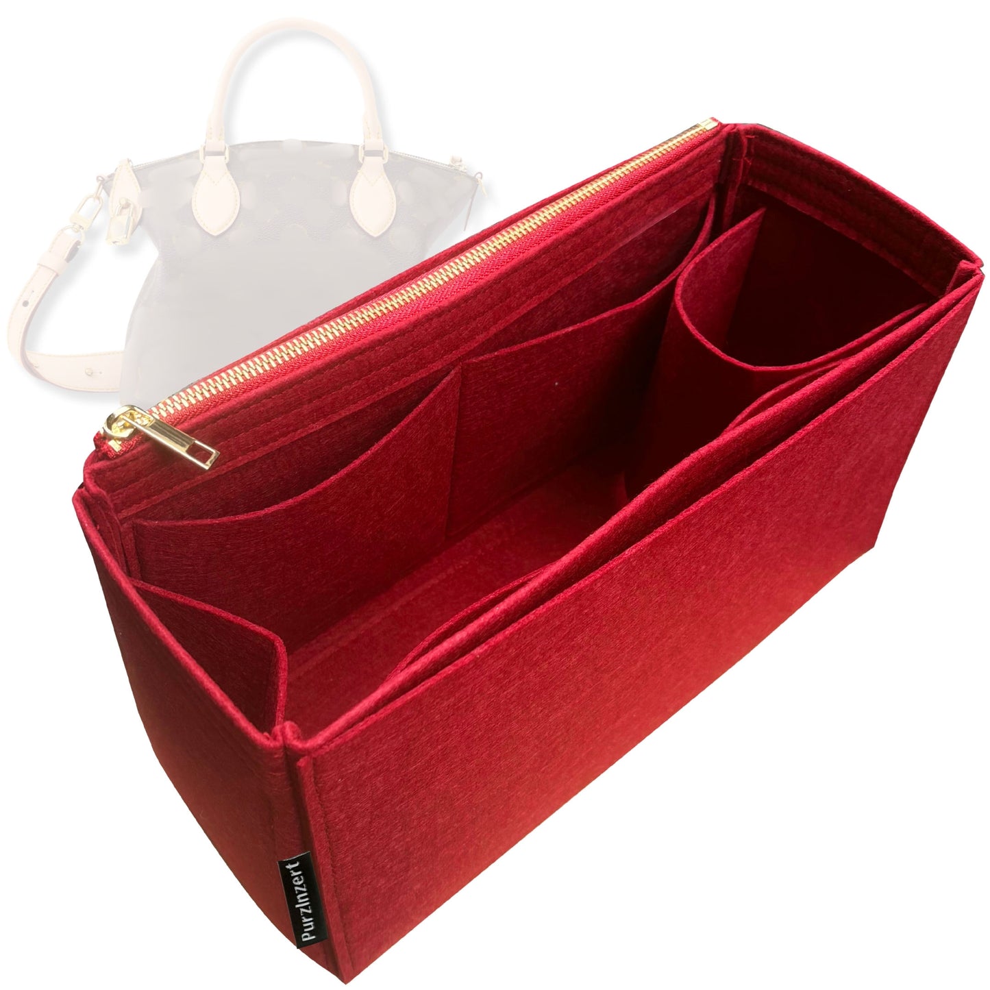 Bag Insert for (LV, Neo Lockit MM) Organizer Tote Purse Organiser Liner Shaper [Premium Felt Material]