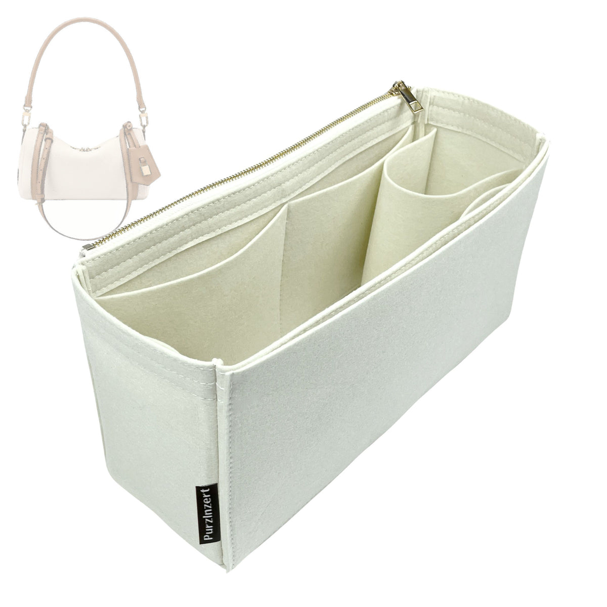 Bag Insert for (LV, Express PM) Organizer Tote Purse Organiser Liner Shaper [Premium Felt Material]