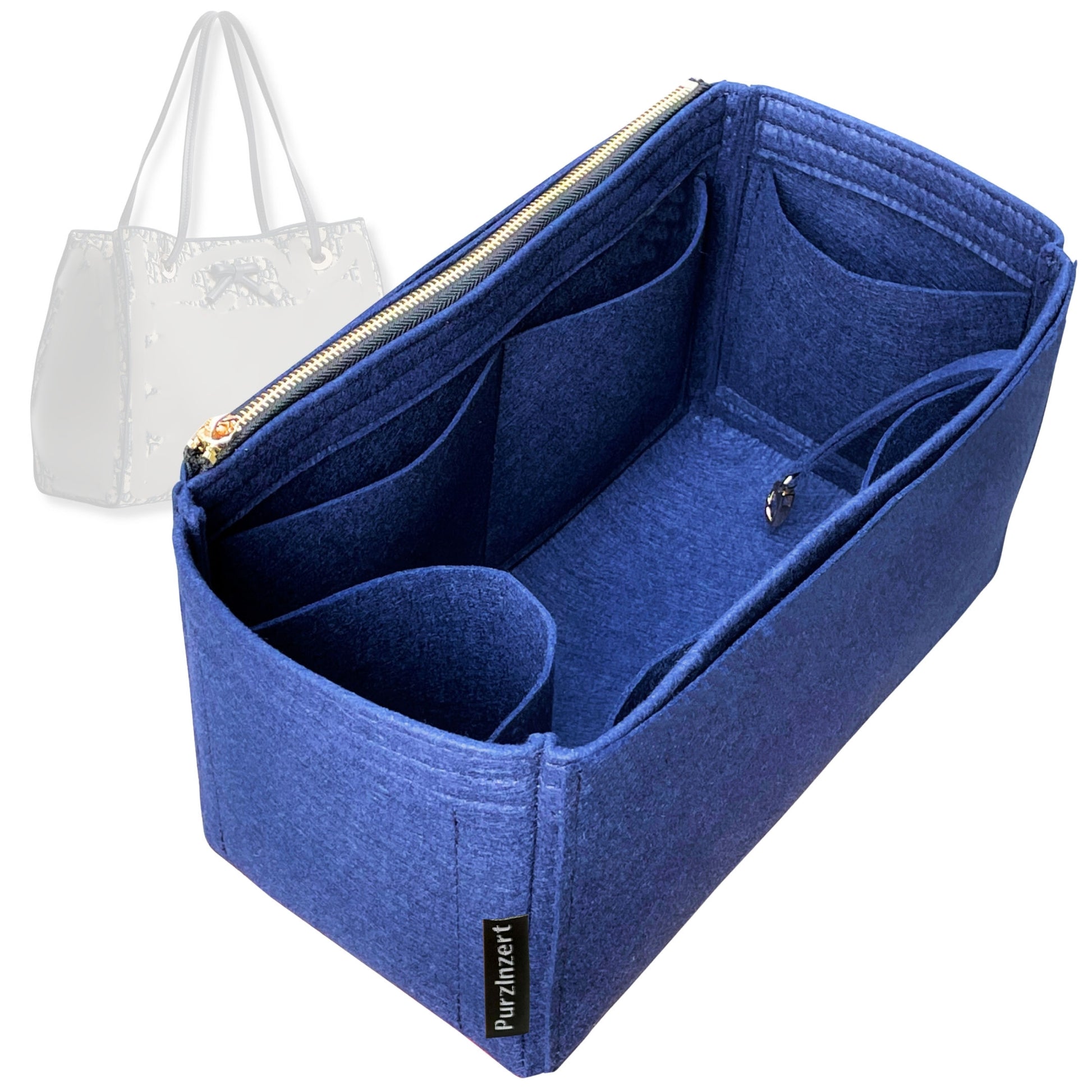 Bag Insert for (Dior, Medium Promenade Shopping Bag) Organizer Tote Purse Organiser Liner Shaper [Premium Felt Material]