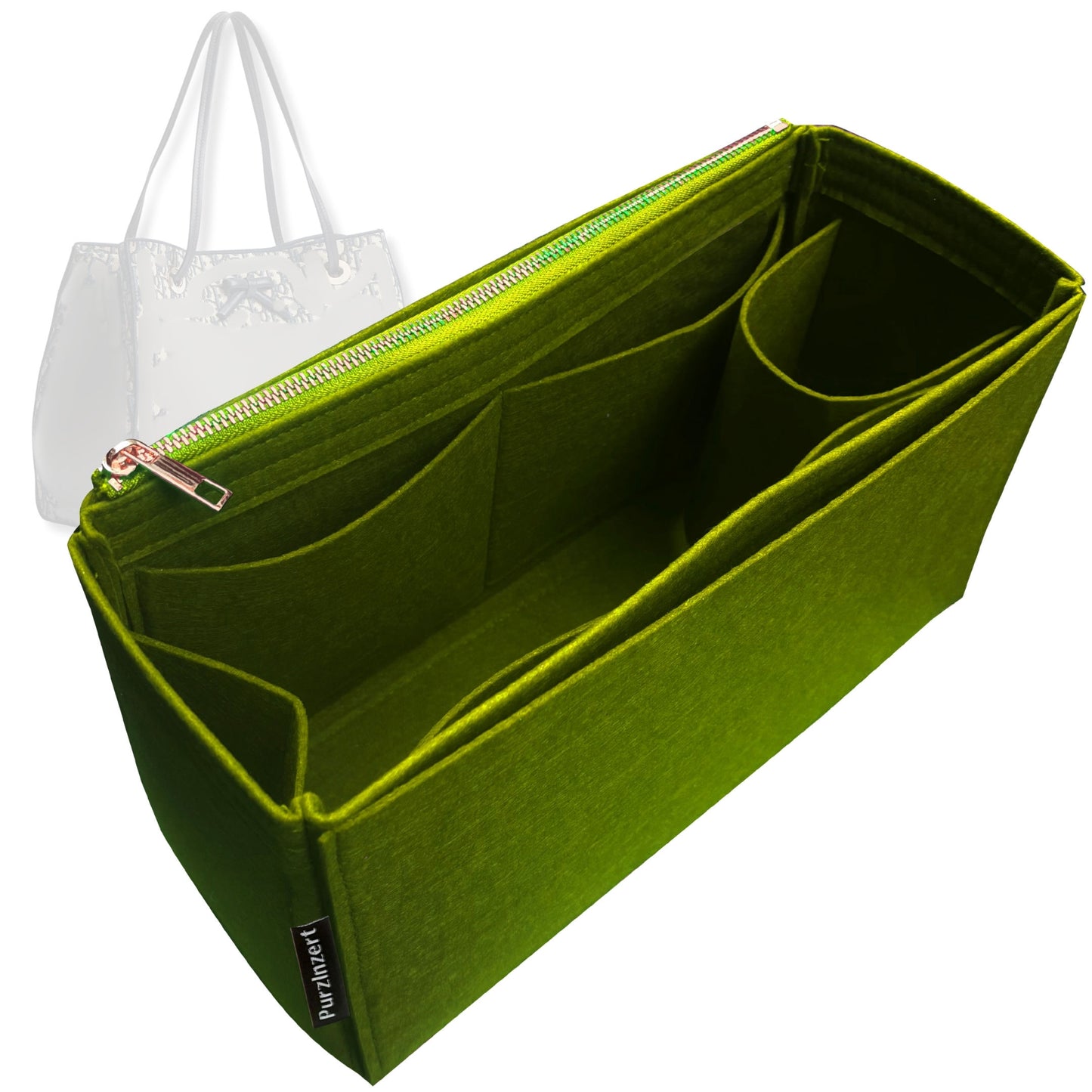 Bag Insert for (Dior, Small Promenade Shopping Bag) Organizer Tote Purse Organiser Liner Shaper [Premium Felt Material]
