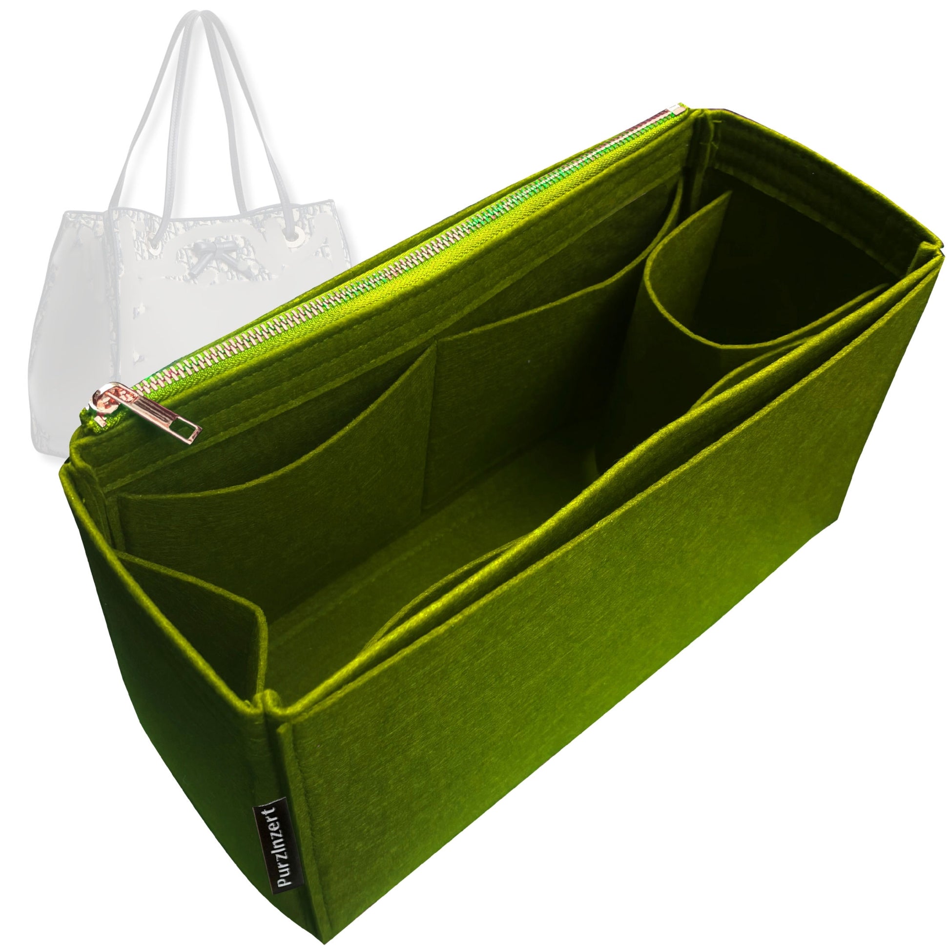 Bag Insert for (Dior, Small Promenade Shopping Bag) Organizer Tote Purse Organiser Liner Shaper [Premium Felt Material]