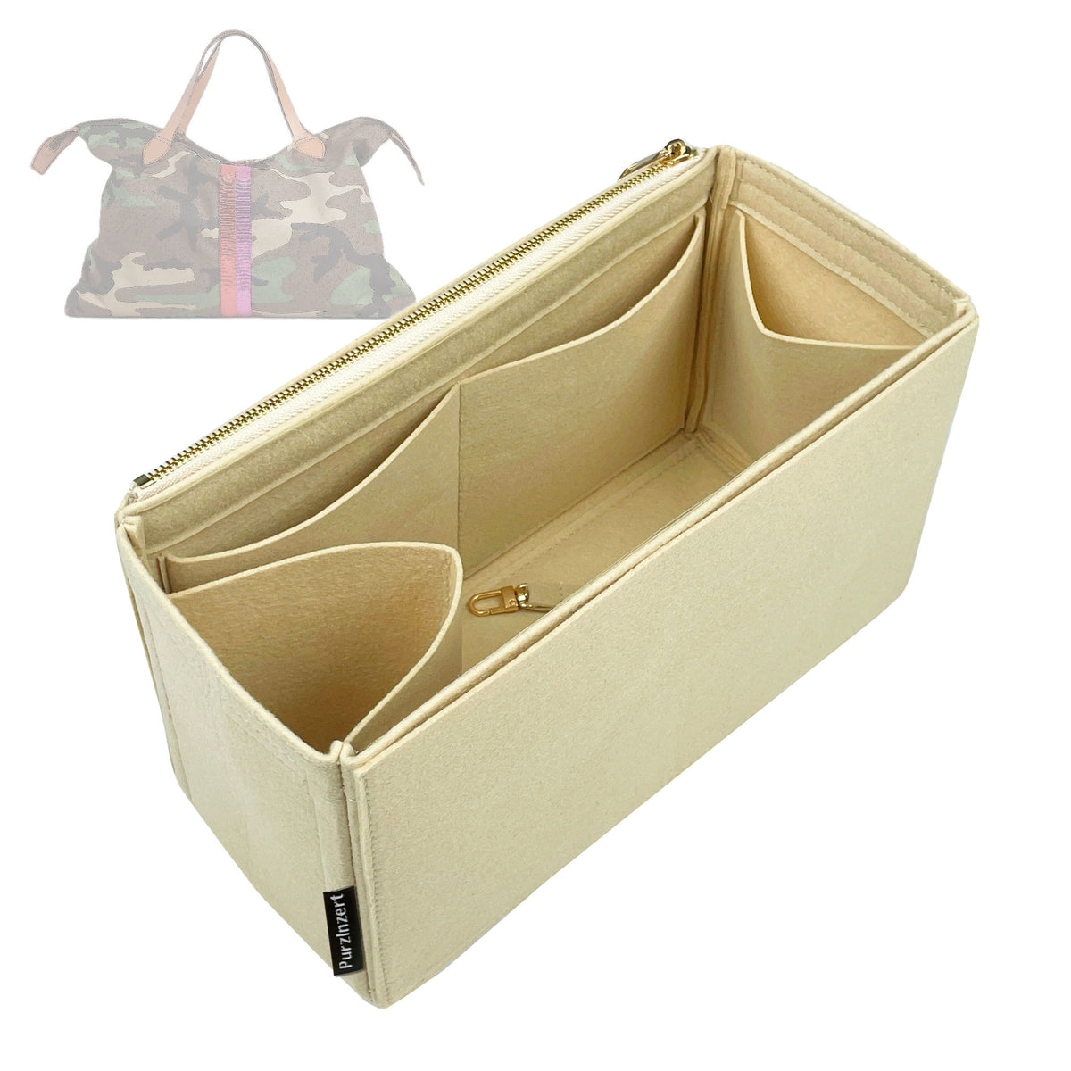 Bag Insert for (Parker Thatch, XL Charlie) Organizer Tote Purse Organiser Liner Shaper [Premium Felt Material]