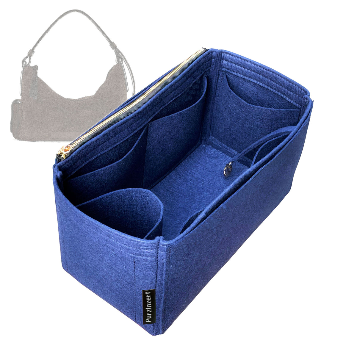 Bag Insert for (Marc Jacobs, Scene Large Shoulder Bag) Organizer Tote Purse Organiser Liner Shaper [Premium Felt Material]