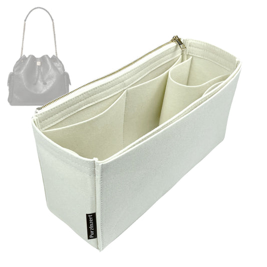 Bag Insert for (Tory Burch, Large Charlie Drawstring Shoulder Bag) Organizer Tote Purse Organiser Liner Shaper [Premium Felt Material]