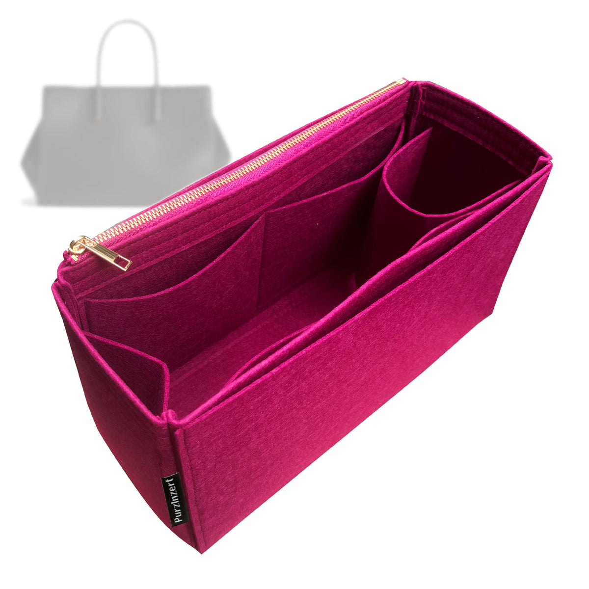 Bag Insert for (Bottega Veneta, Large Barbara Tote) Organizer Tote Purse Organiser Liner Shaper [Premium Felt Material]