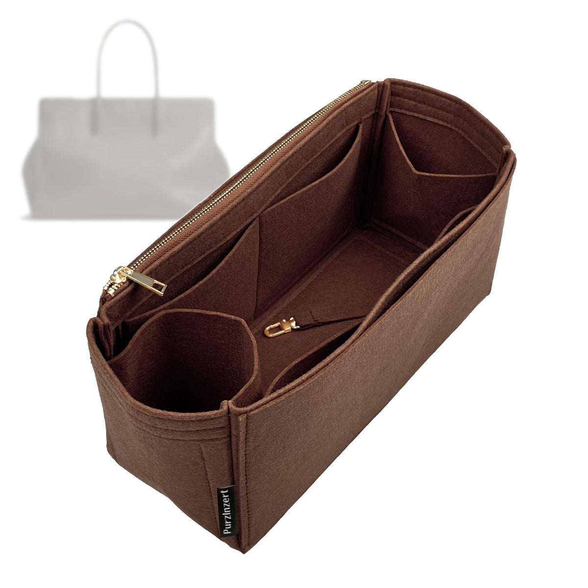 Bag Insert for (Bottega Veneta, Maxi Barbara Tote) Organizer Tote Purse Organiser Liner Shaper [Premium Felt Material]