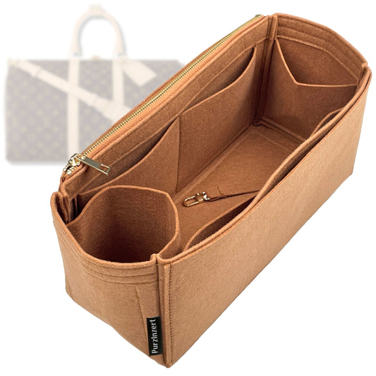 Bag Insert for (LV, Keepall 50) Organizer Tote Purse Organiser Liner Shaper [Premium Felt Material]