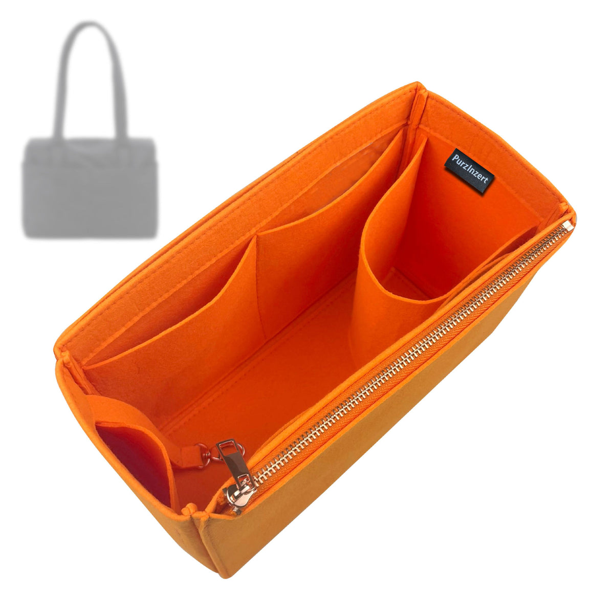 Bag Insert for (Baggu, Everyday Cloud Bag) Organizer Tote Purse Organiser Liner Shaper [Premium Felt Material]