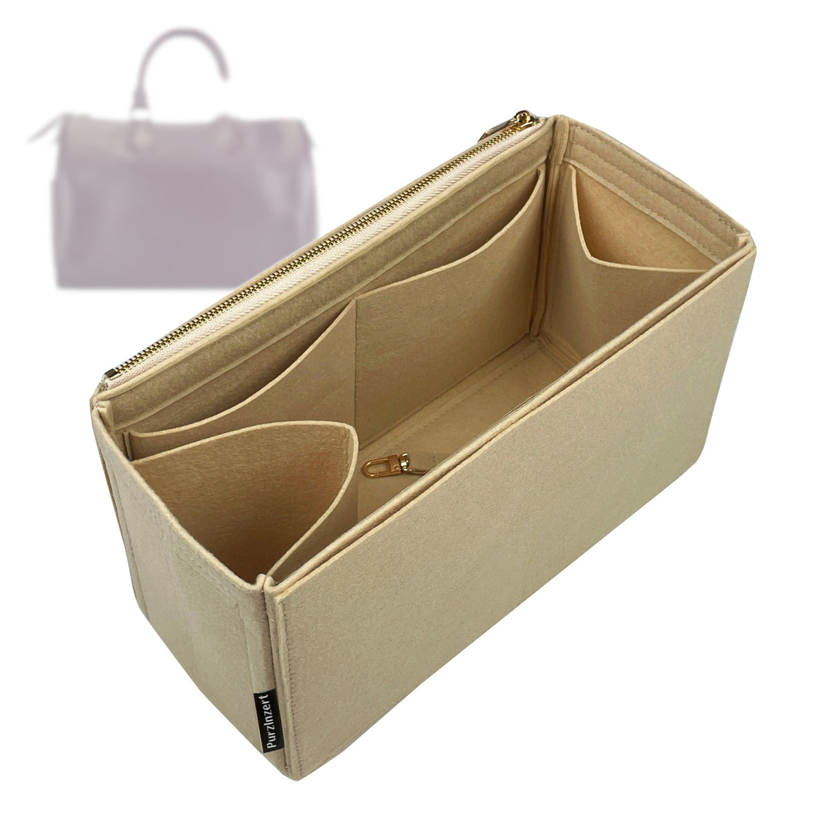 Bag Insert for (LV, Speedy 28) Organizer Tote Purse Organiser Liner Shaper [Premium Felt Material]