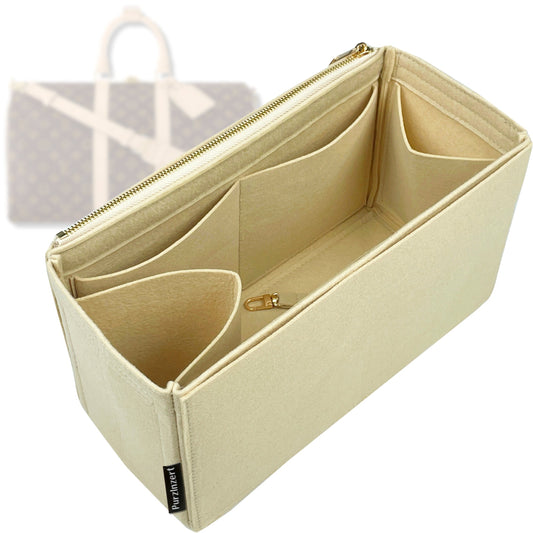 Bag Insert for (LV, Keepall 55) Organizer Tote Purse Organiser Liner Shaper [Premium Felt Material]