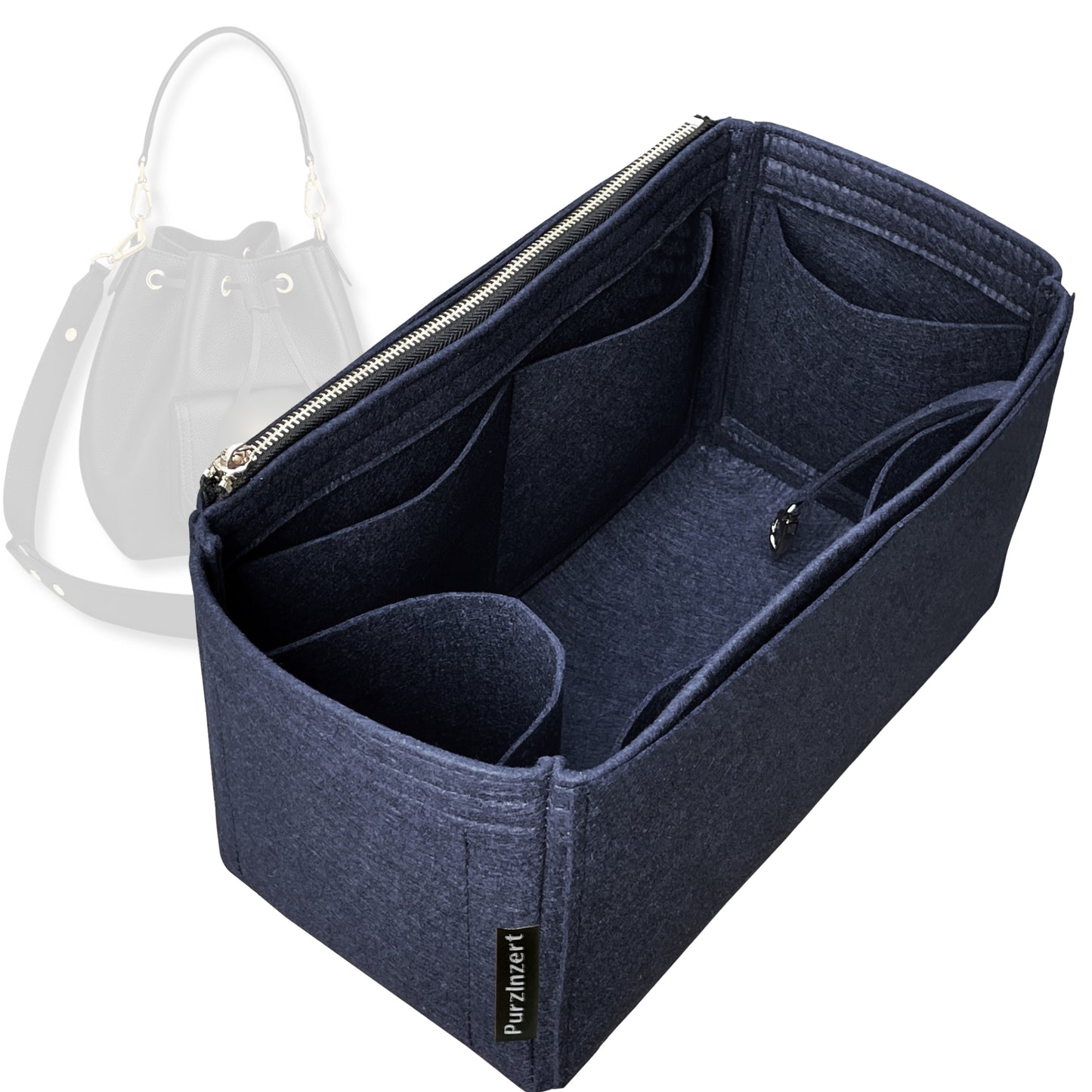 Bag Insert for (LV, Lockme Bucket) Organizer Tote Purse Organiser Liner Shaper [Premium Felt Material]