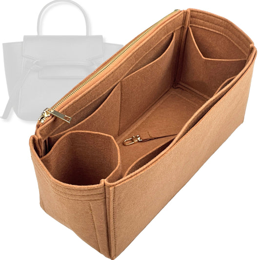 Bag Insert for (Celine, Micro Belt) Organizer Tote Purse Organiser Liner Shaper [Premium Felt Material]