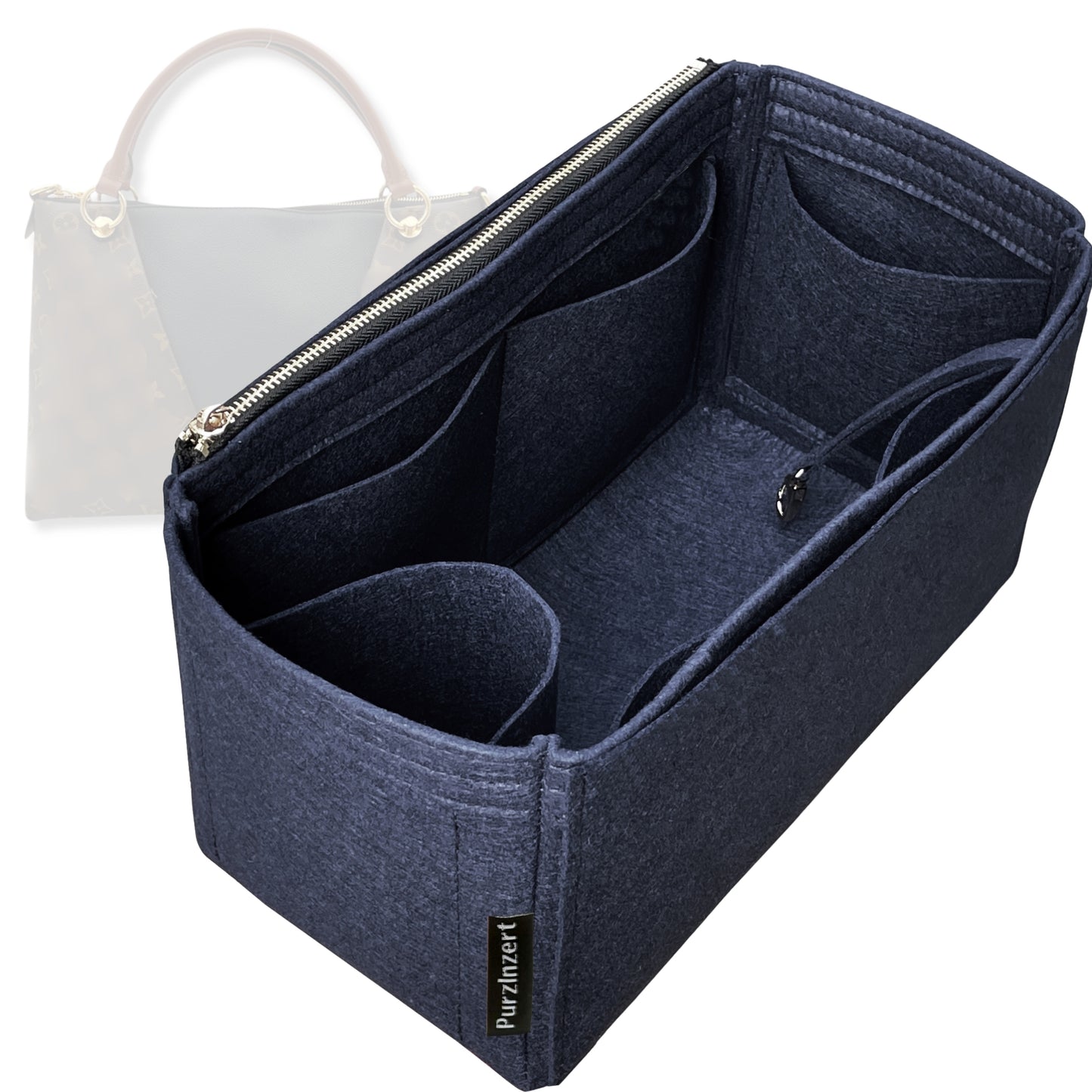 Bag Insert for (LV, V Tote MM (Medium)) Organizer Tote Purse Organiser Liner Shaper [Premium Felt Material]