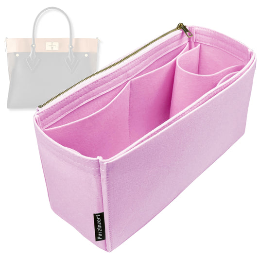 Bag Insert for (LV, On My Side MM (Medium)) Organizer Tote Purse Organiser Liner Shaper [Premium Felt Material]