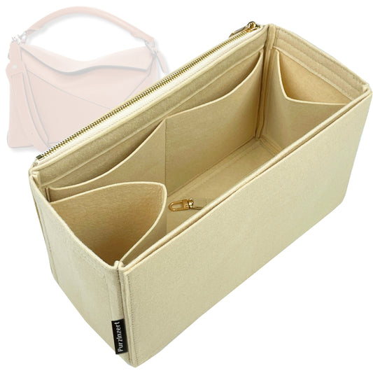 Bag Insert for (Loewe, Puzzle Medium) Organizer Tote Purse Organiser Liner Shaper [Premium Felt Material]