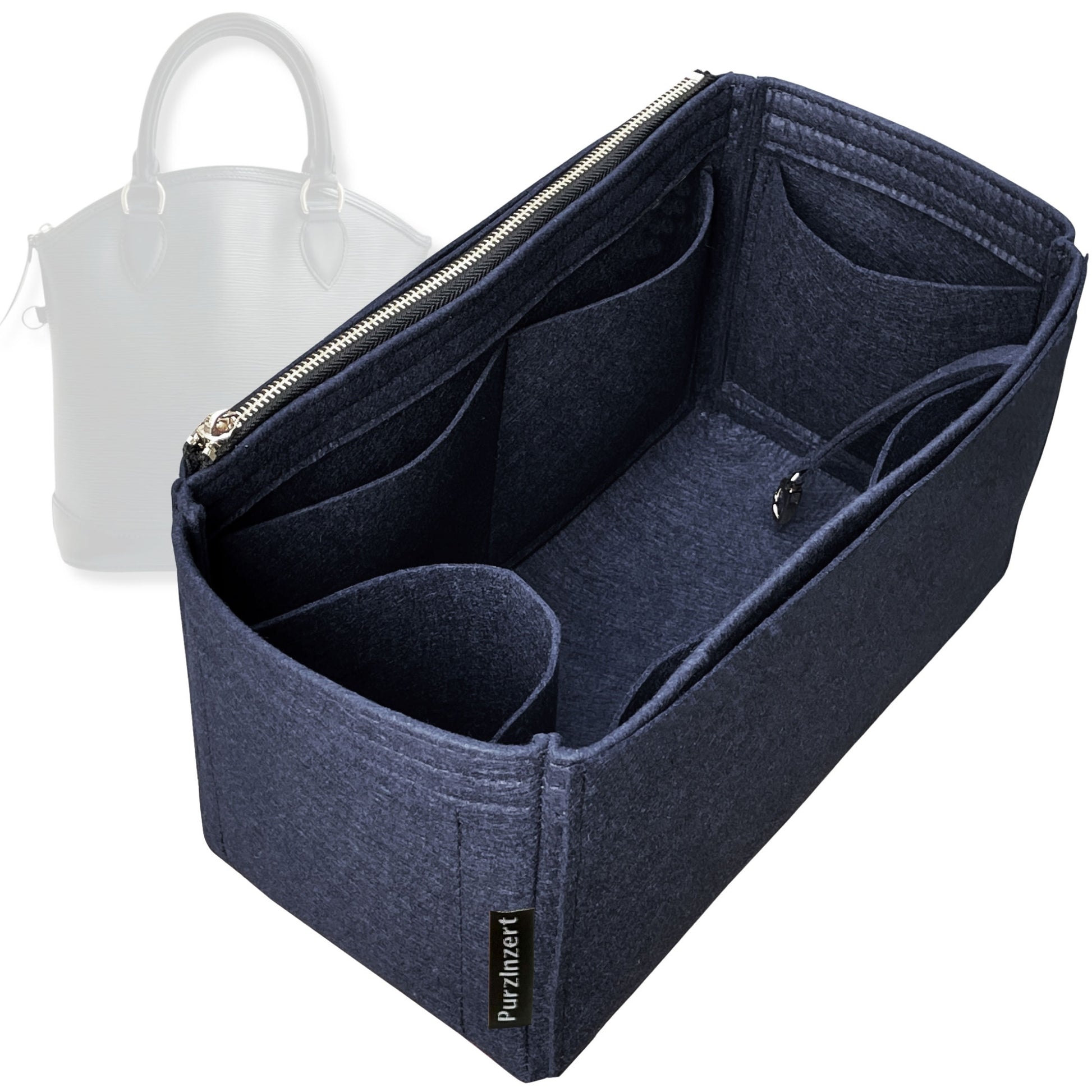 Bag Insert for (LV, Epi Lockit Bag) Organizer Tote Purse Organiser Liner Shaper [Premium Felt Material]