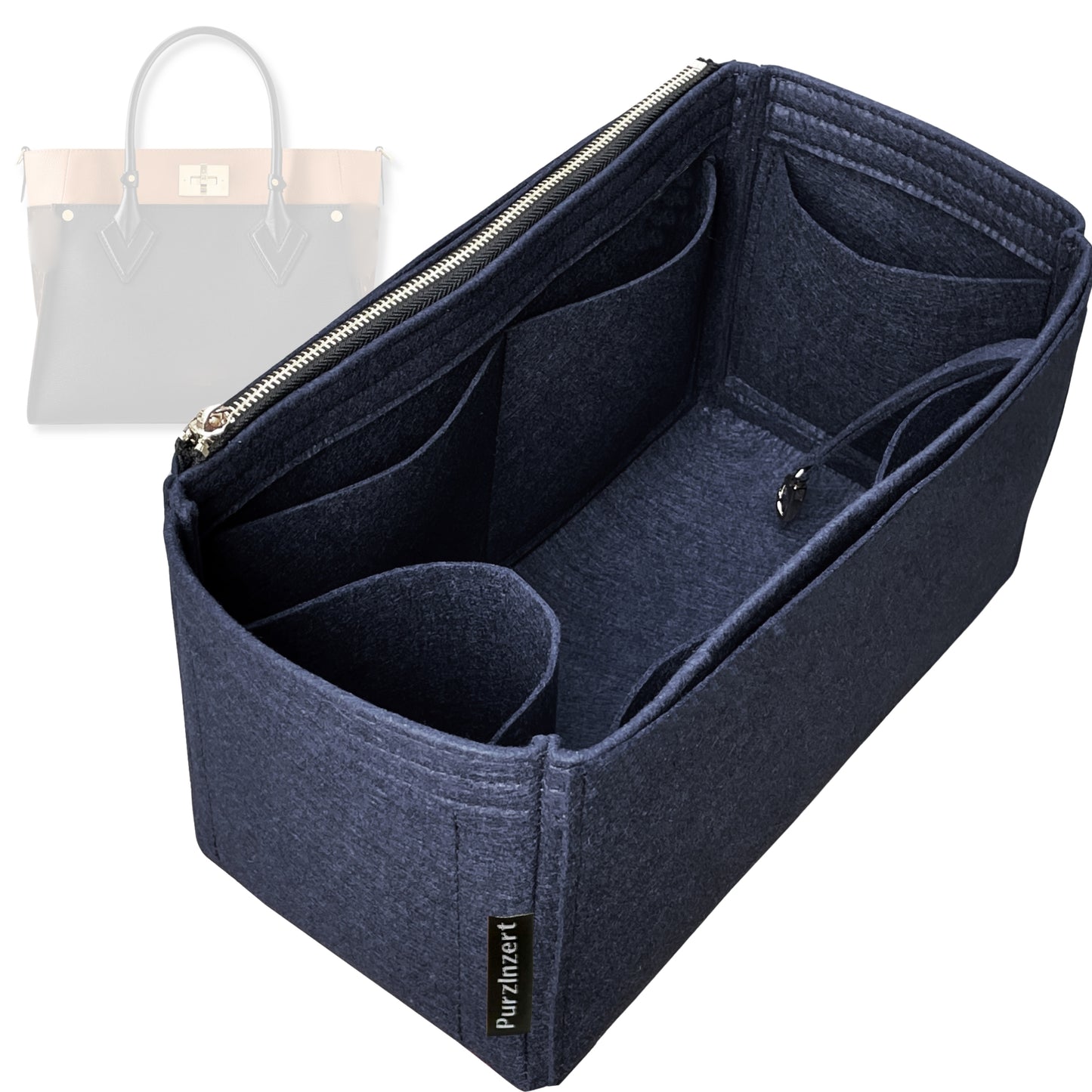 Bag Insert for (LV, On My Side PM (Small)) Organizer Tote Purse Organiser Liner Shaper [Premium Felt Material]
