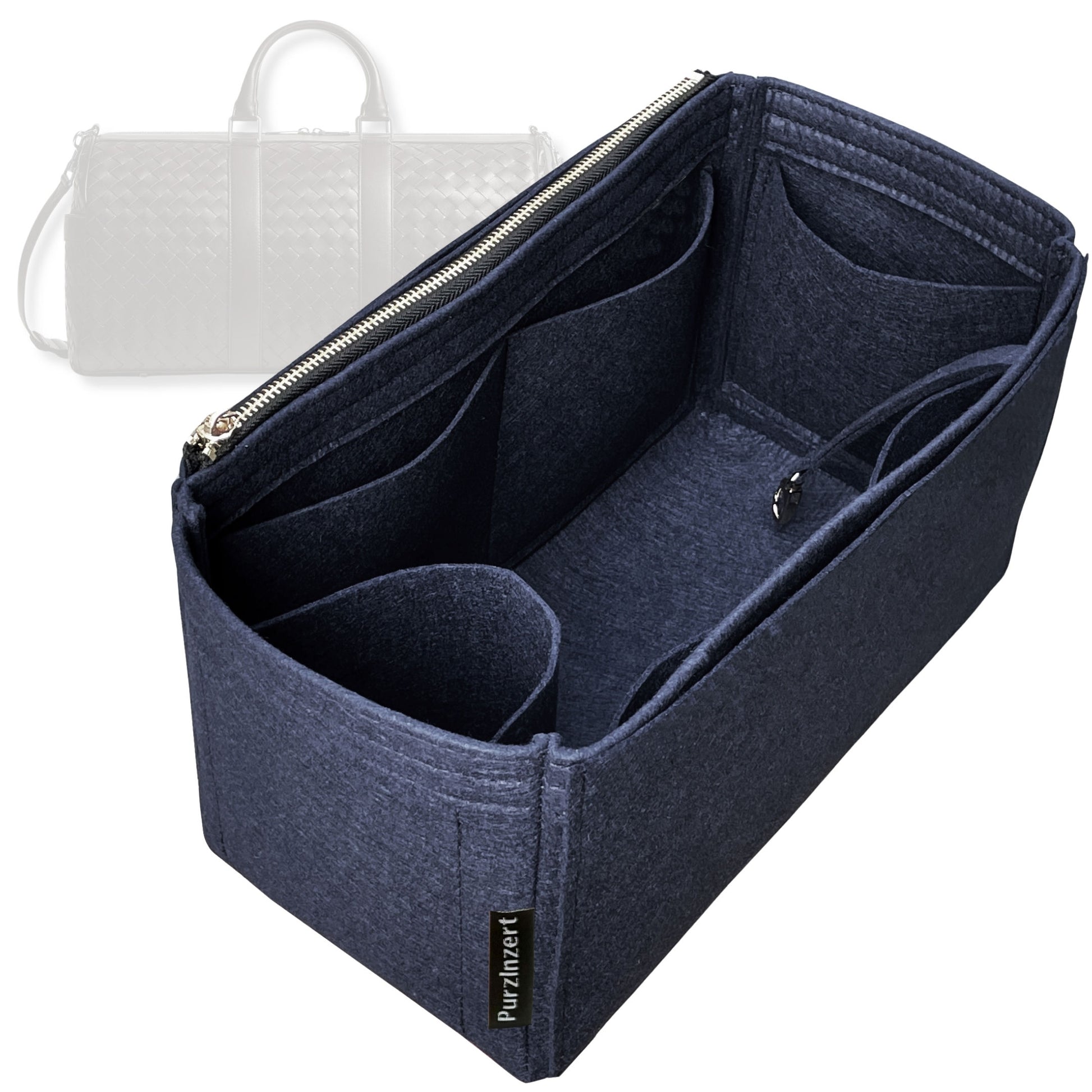 Bag Insert for (Bottega Veneta, Medium Intrecciato Duffle) Organizer Tote Purse Organiser Liner Shaper [Premium Felt Material]