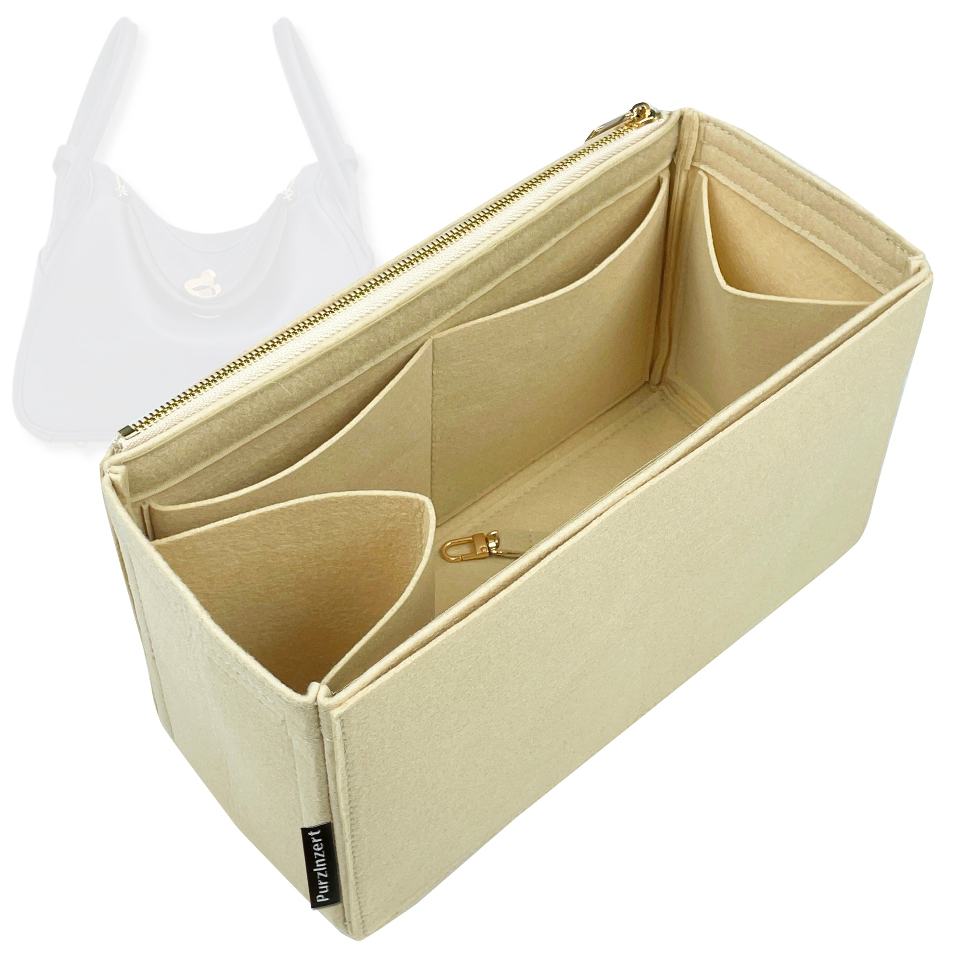 Bag Insert for (Hermes, Lindy 30) Organizer Tote Purse Organiser Liner Shaper [Premium Felt Material]