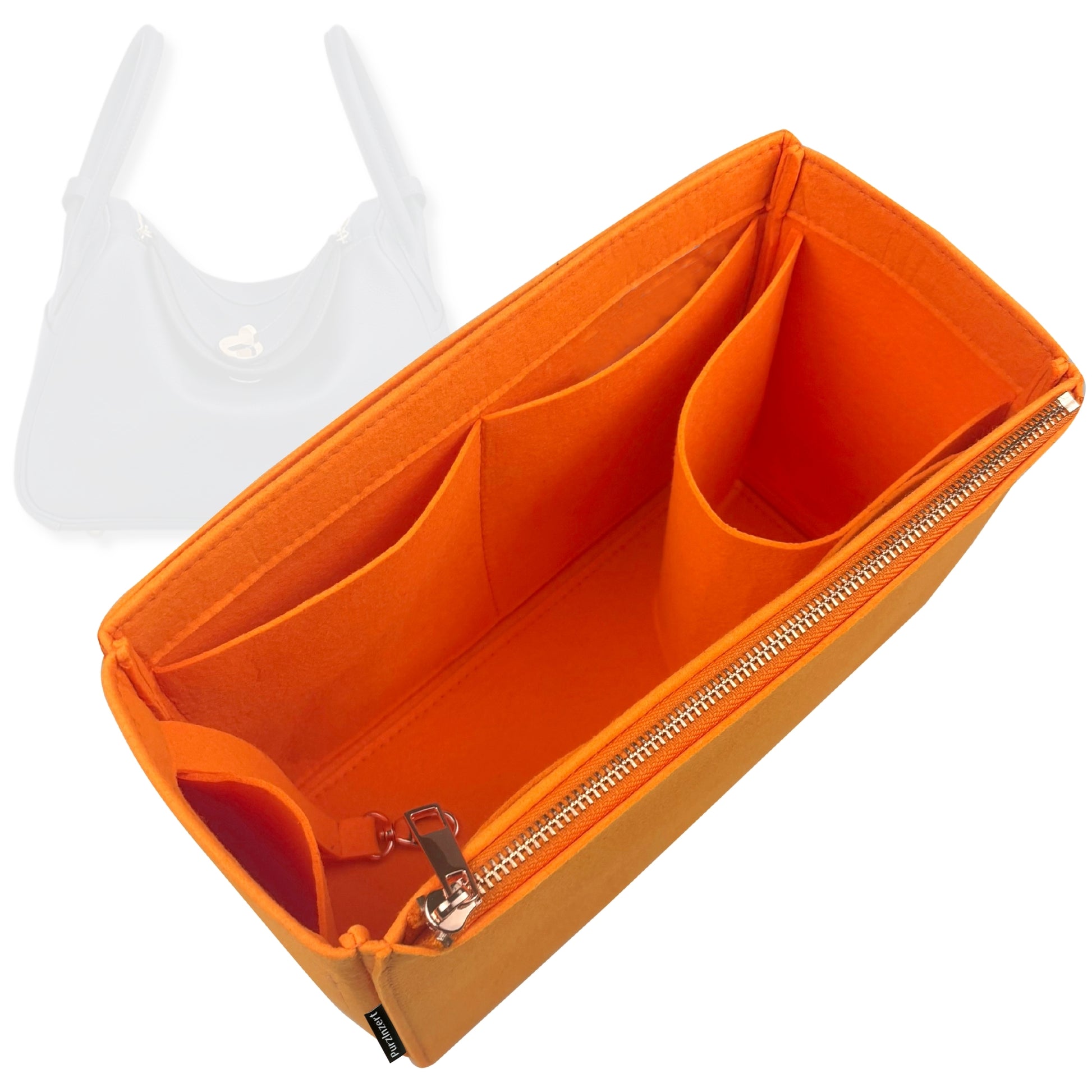 Bag Insert for (Hermes, Lindy 34) Organizer Tote Purse Organiser Liner Shaper [Premium Felt Material]