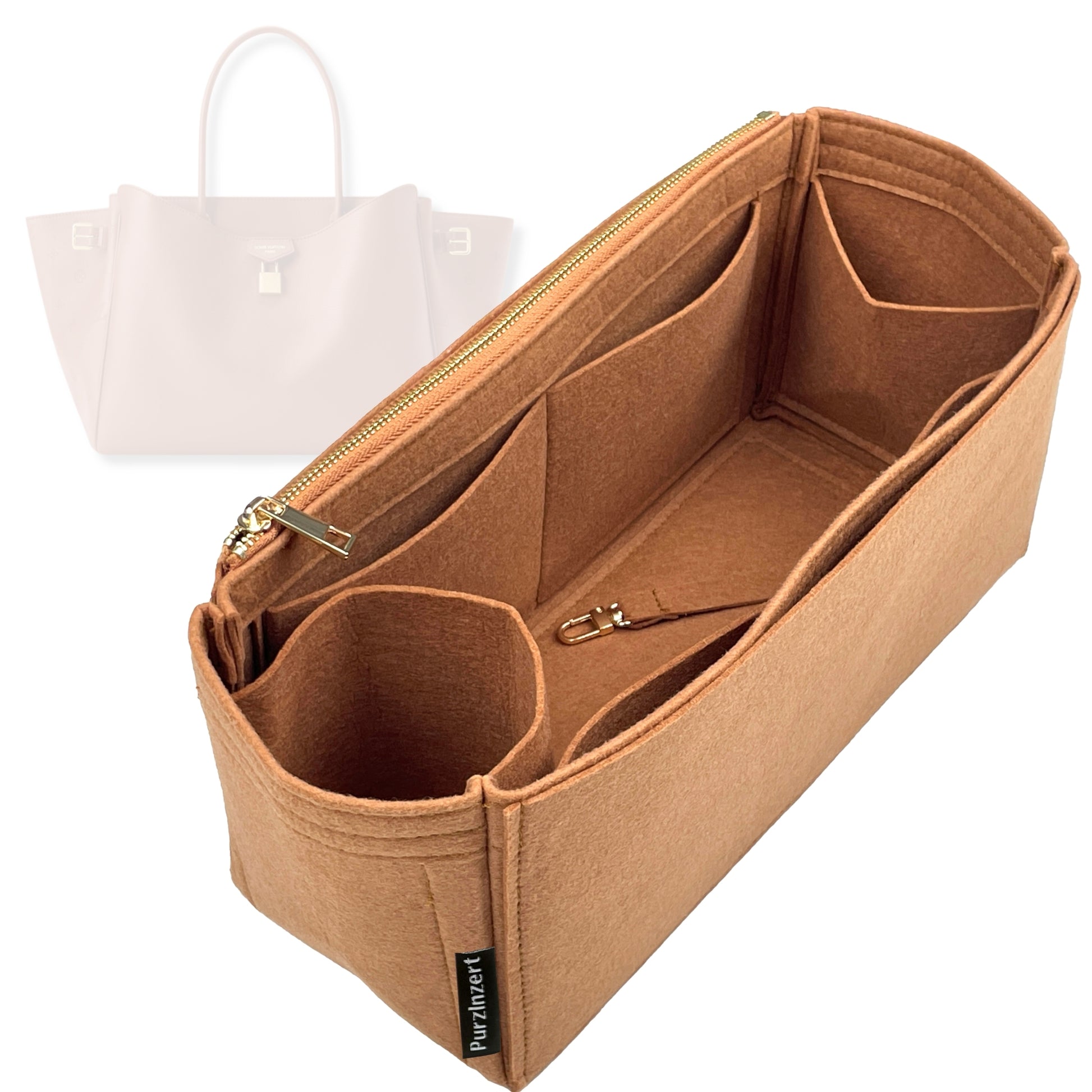 Bag Insert for (LV, Vendome MM) Organizer Tote Purse Organiser Liner Shaper [Premium Felt Material]