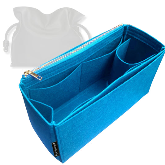Bag Insert for (Loewe, Large Flamenco Clutch) Organizer Tote Purse Organiser Liner Shaper [Premium Felt Material]