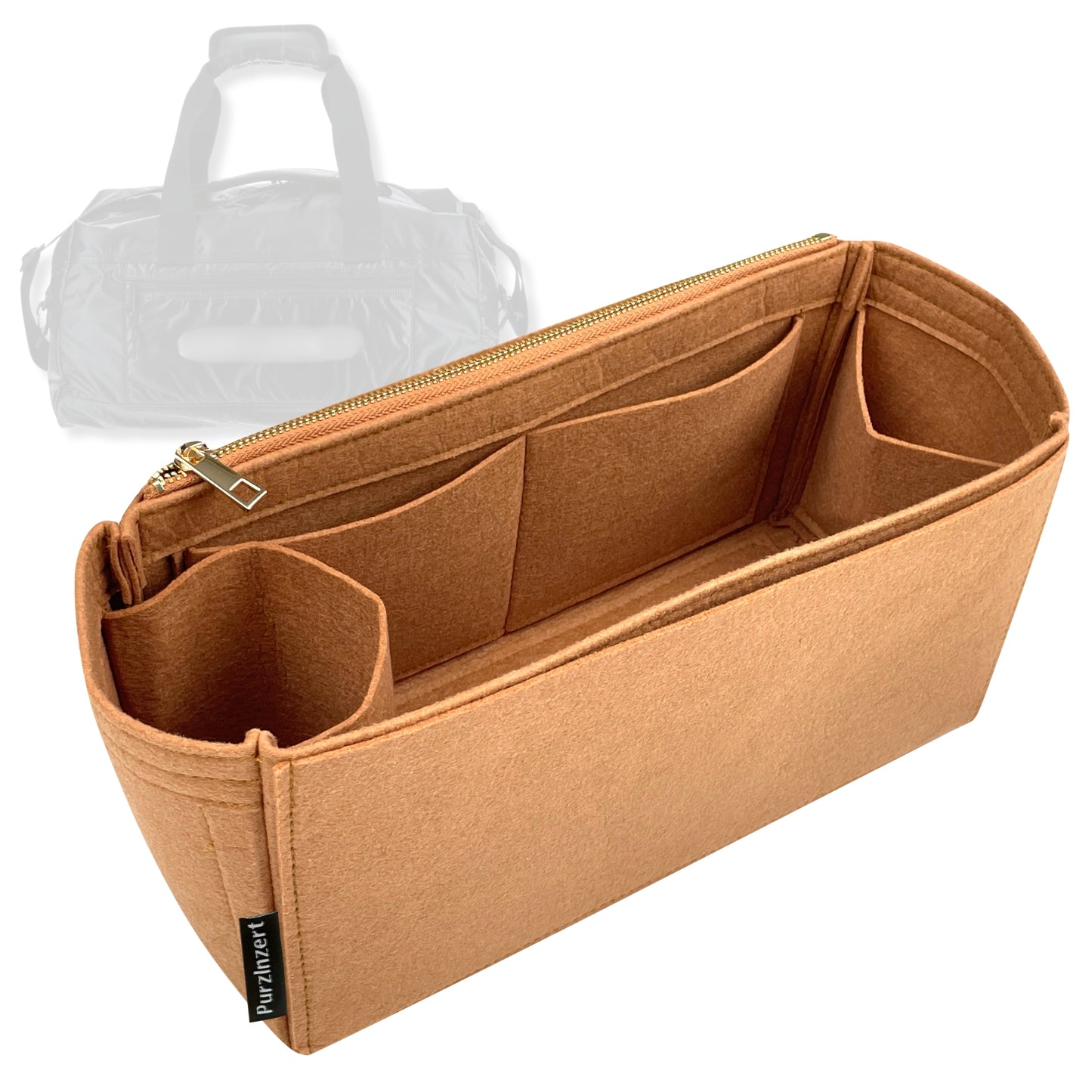 Bag Insert for (Saint Laurent (YSL), NUXX Duffle IN Nylon) Organizer Tote Purse Organiser Liner Shaper [Premium Felt Material]