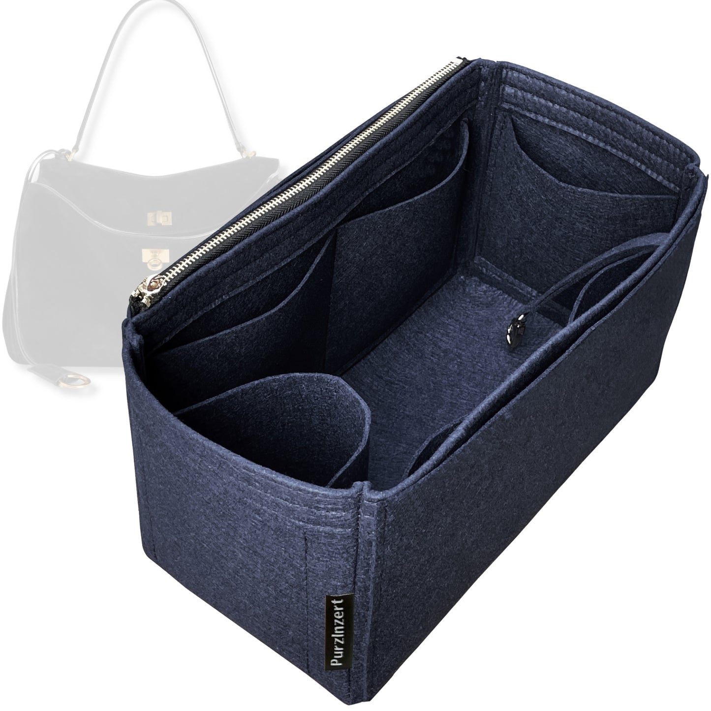 Bag Insert for (Balenciaga, Rodeo Large Handbag) Organizer Tote Purse Organiser Liner Shaper [Premium Felt Material]