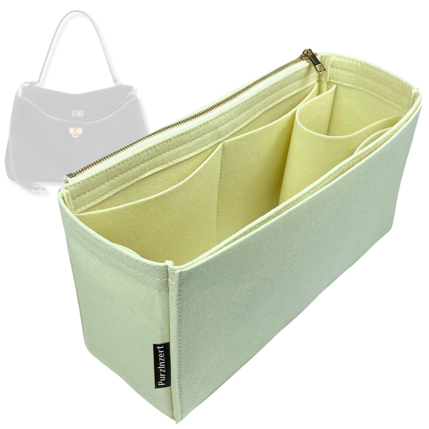 Bag Insert for (Balenciaga, Rodeo Small Handbag) Organizer Tote Purse Organiser Liner Shaper [Premium Felt Material]