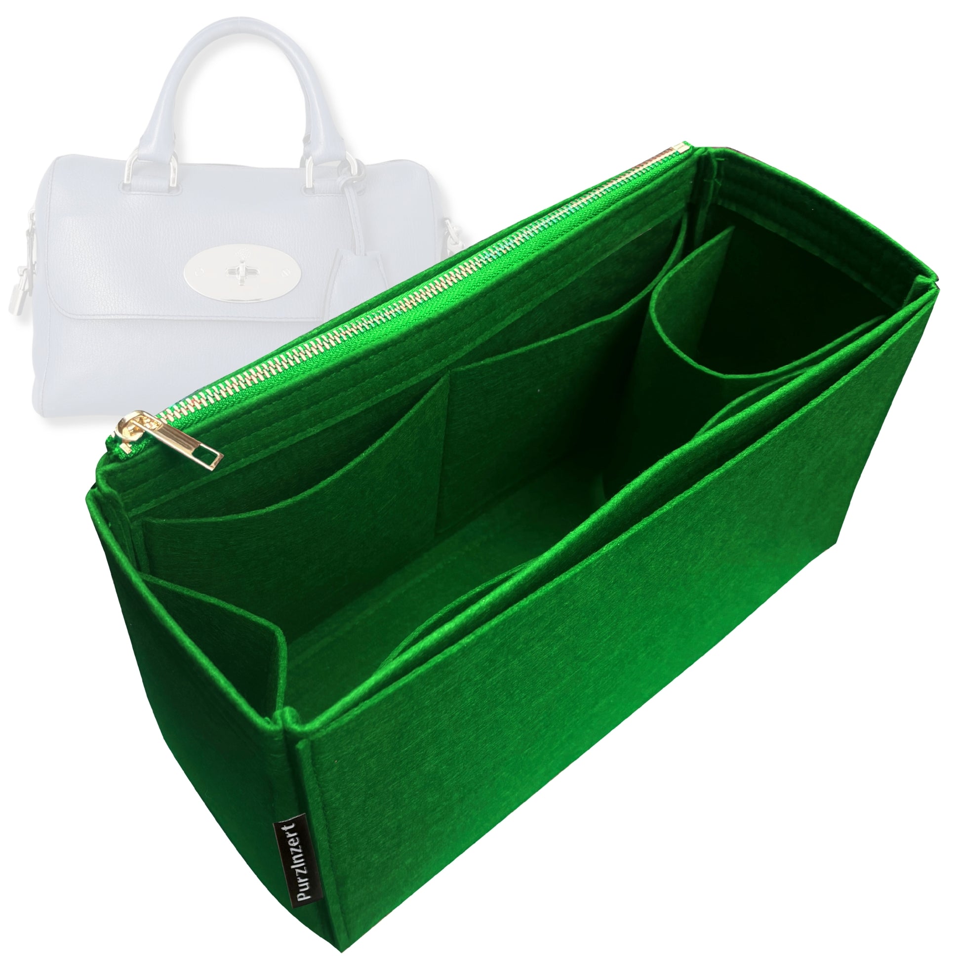 Bag Insert for (Mulberry, Del Rey Regular) Organizer Tote Purse Organiser Liner Shaper [Premium Felt Material]