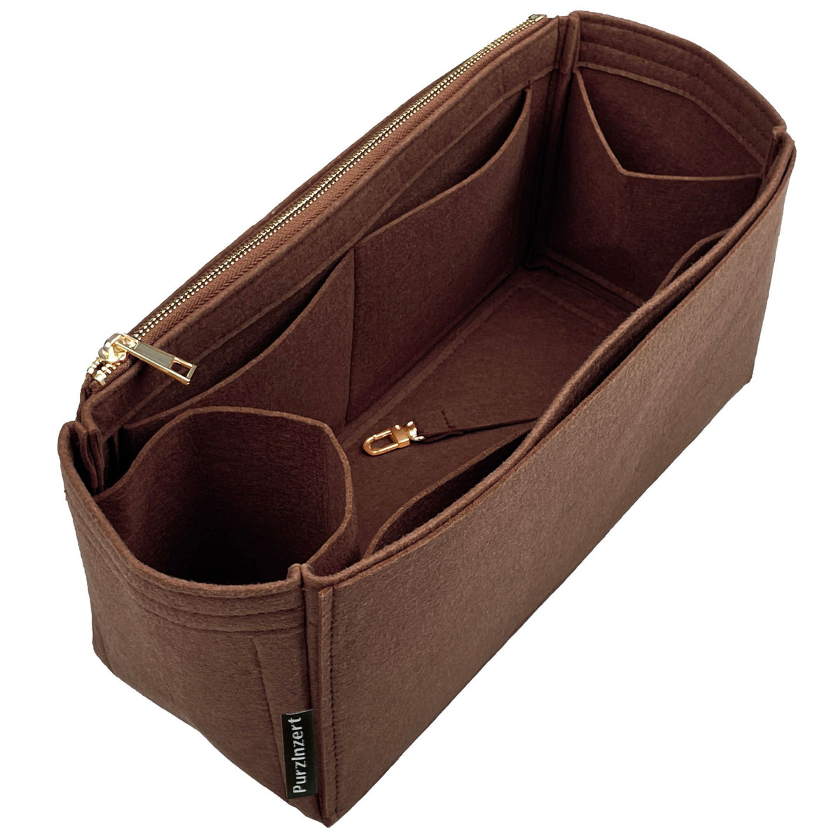 Bag Insert for (Celine, Large FLAT SHOPPER IN Triomphe Canvas) Organizer of Felt Fabric