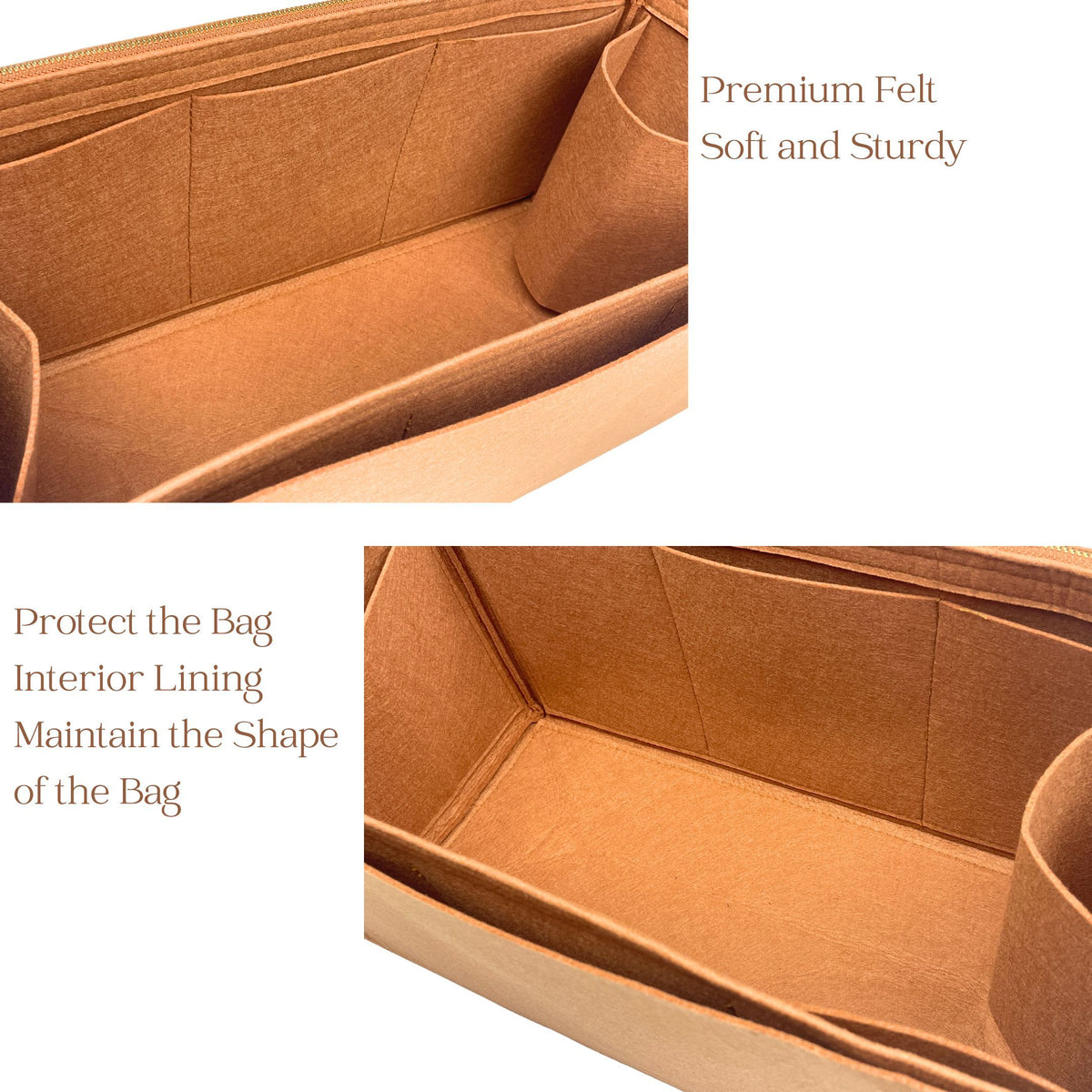 Bag Insert for (LV, Express PM) Organizer of Felt Fabric