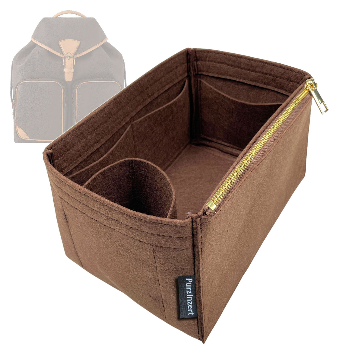 Bag Insert for (LV, Montsouris Cargo Backpack) Organizer Tote Purse Organiser Liner Shaper [Premium Felt Material]