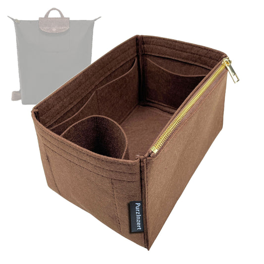Bag Insert for (Longchamp, Le Pliage One M Backpack) Organizer Tote Purse Organiser Liner Shaper [Premium Felt Material]