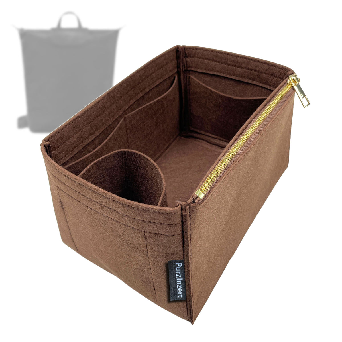 Bag Insert for (Longchamp, Le Pliage Xtra M Backpack 10287987) Organizer Tote Purse Organiser Liner Shaper [Premium Felt Material]
