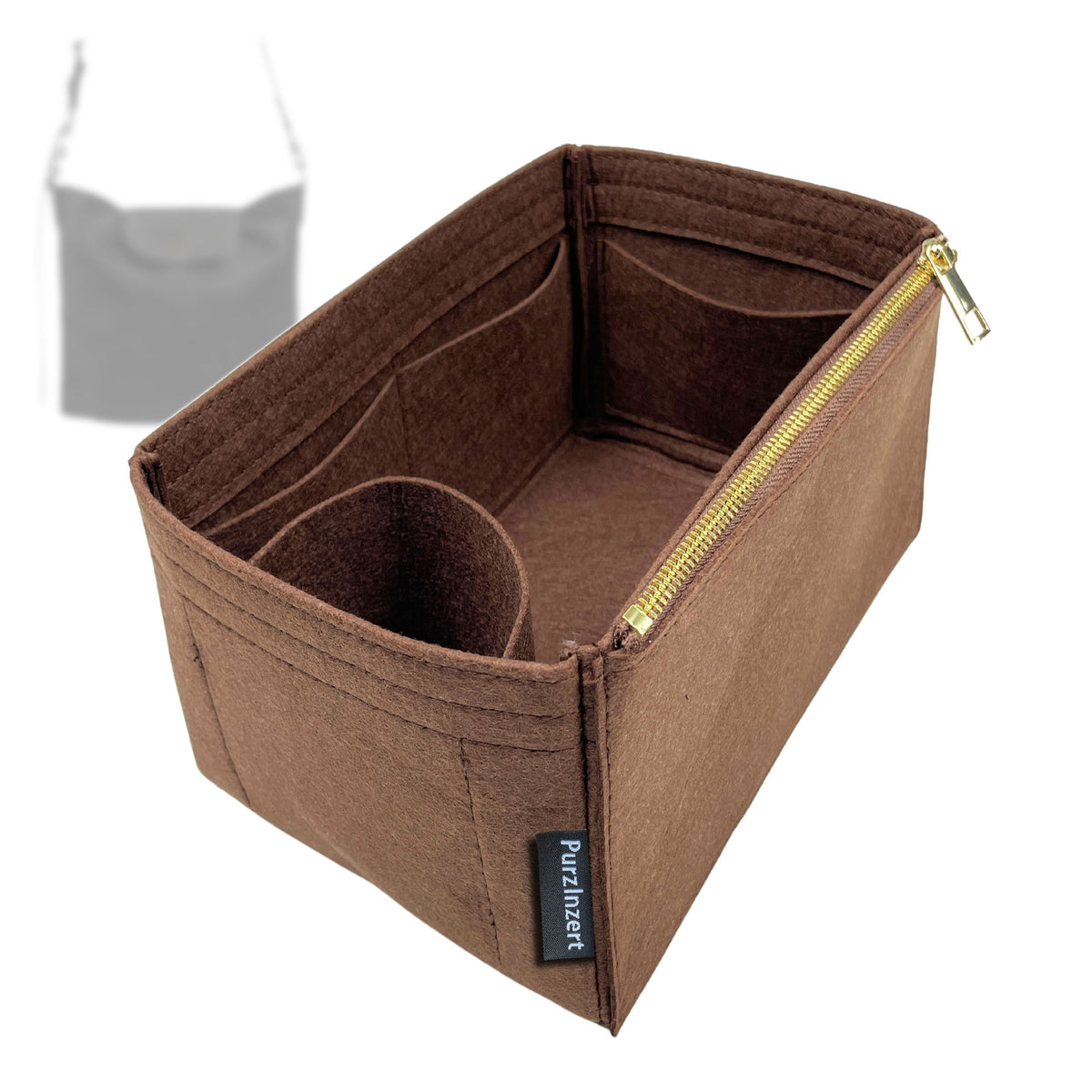 Bag Insert for (Longchamp, Le Pliage Xtra M Shoulder bag 10341987) Organizer Tote Purse Organiser Liner Shaper [Premium Felt Material]