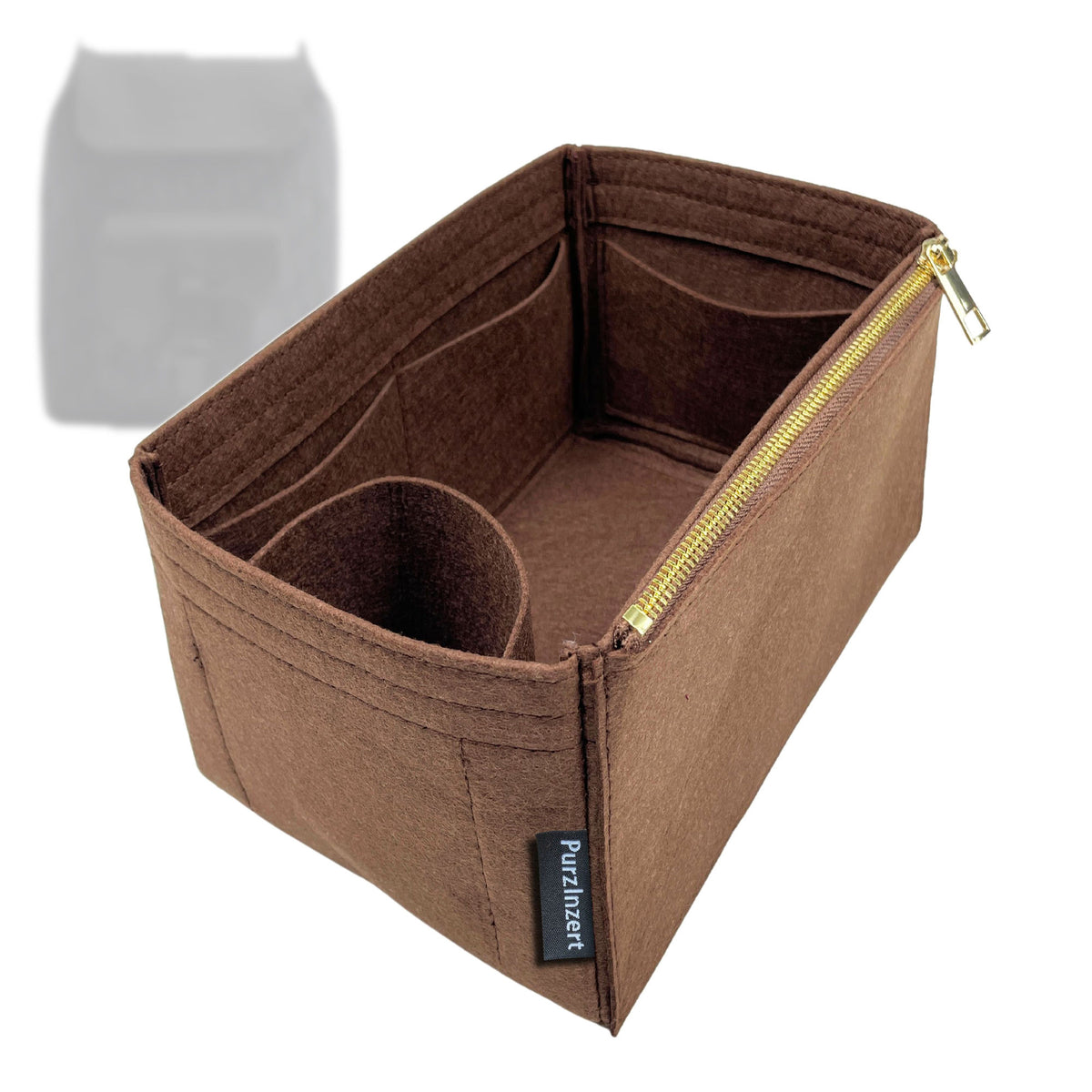 Bag Insert for (Dior, Saddle Backpack with Flap) Organizer Tote Purse Organiser Liner Shaper [Premium Felt Material]