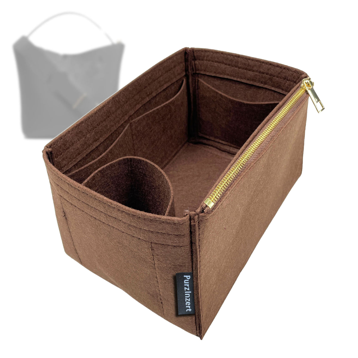 Bag Insert for (Cuyana, Linea Bucket Bag) Organizer Tote Purse Organiser Liner Shaper [Premium Felt Material]