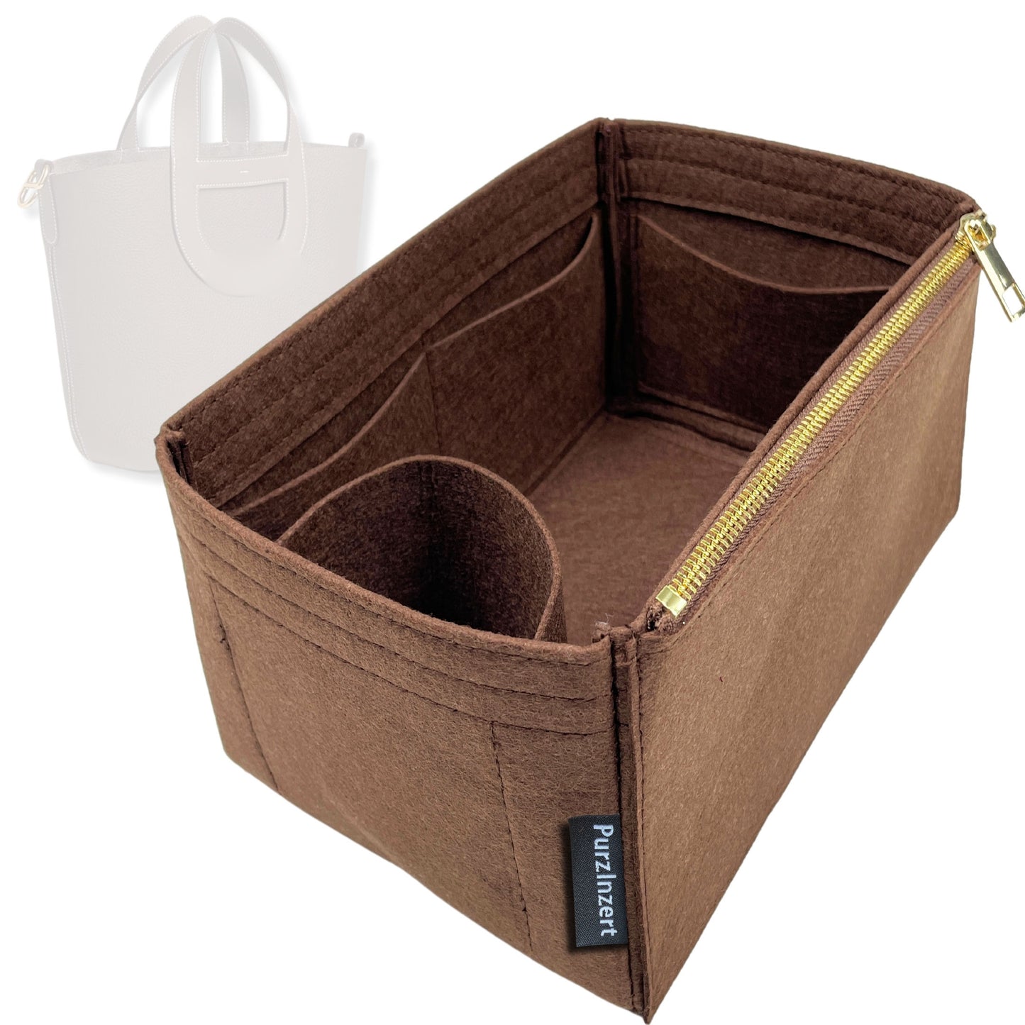 Bag Insert for (Hermes, In-the-Loop 23) Organizer Tote Purse Organiser Liner Shaper [Premium Felt Material]