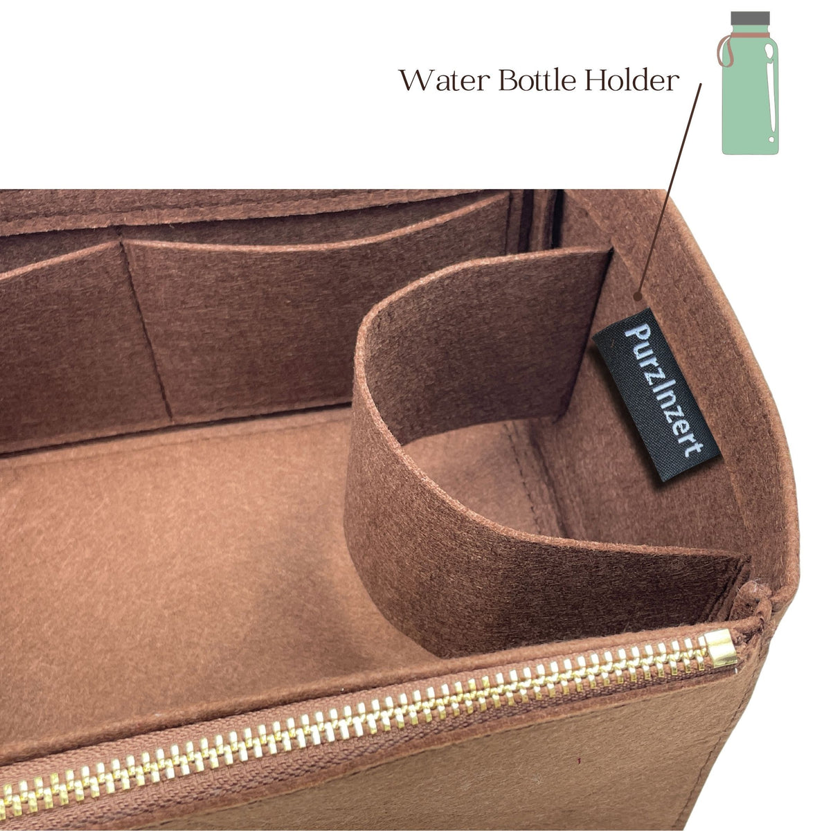 Bag Insert for (LV, Verso Hobo) Organizer of Felt Fabric