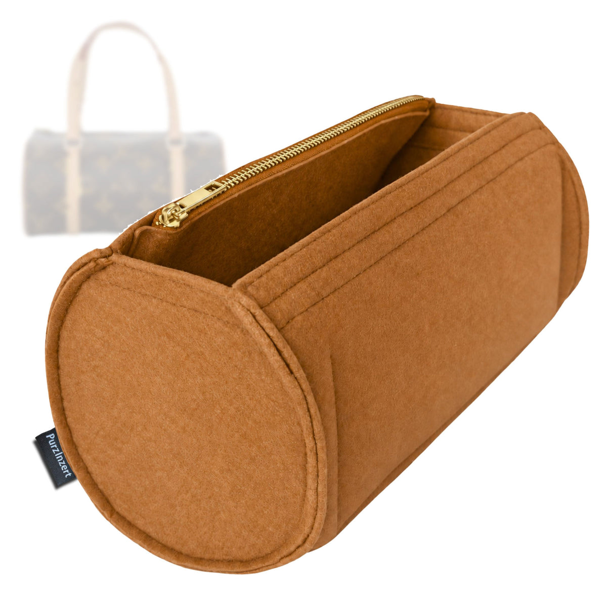 Bag Insert for (LV, Papillon 19) Organizer Tote Purse Organiser Liner Shaper [Premium Felt Material]